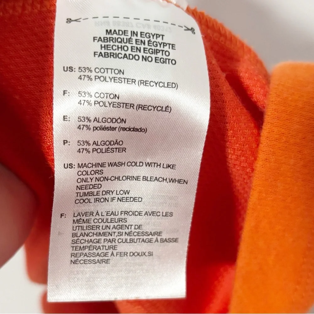 Adidas 3-stripes Quarter-Zip Pullover‎ Mens Size 4XL Orange Activewear Big Man
